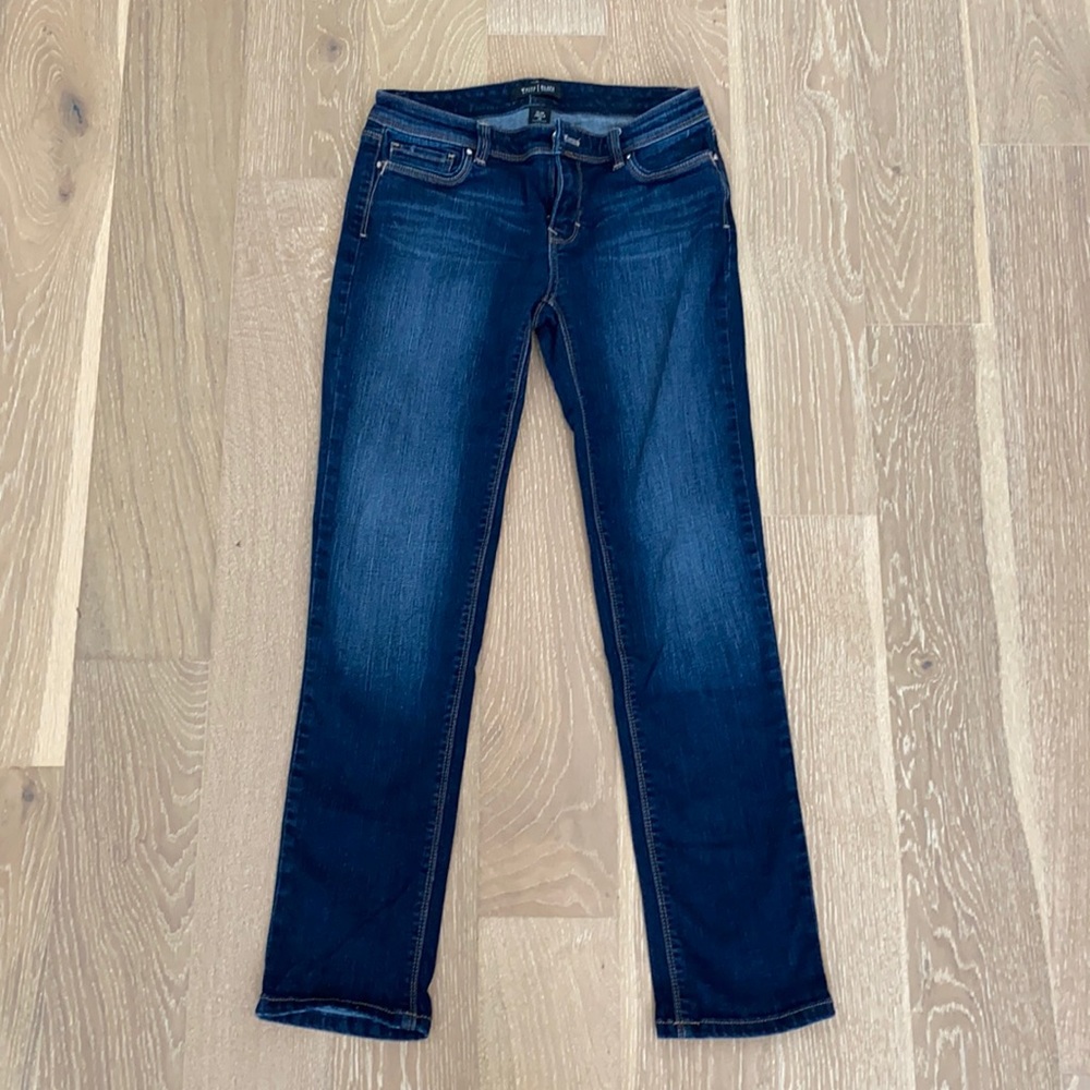 Dark blue jeans